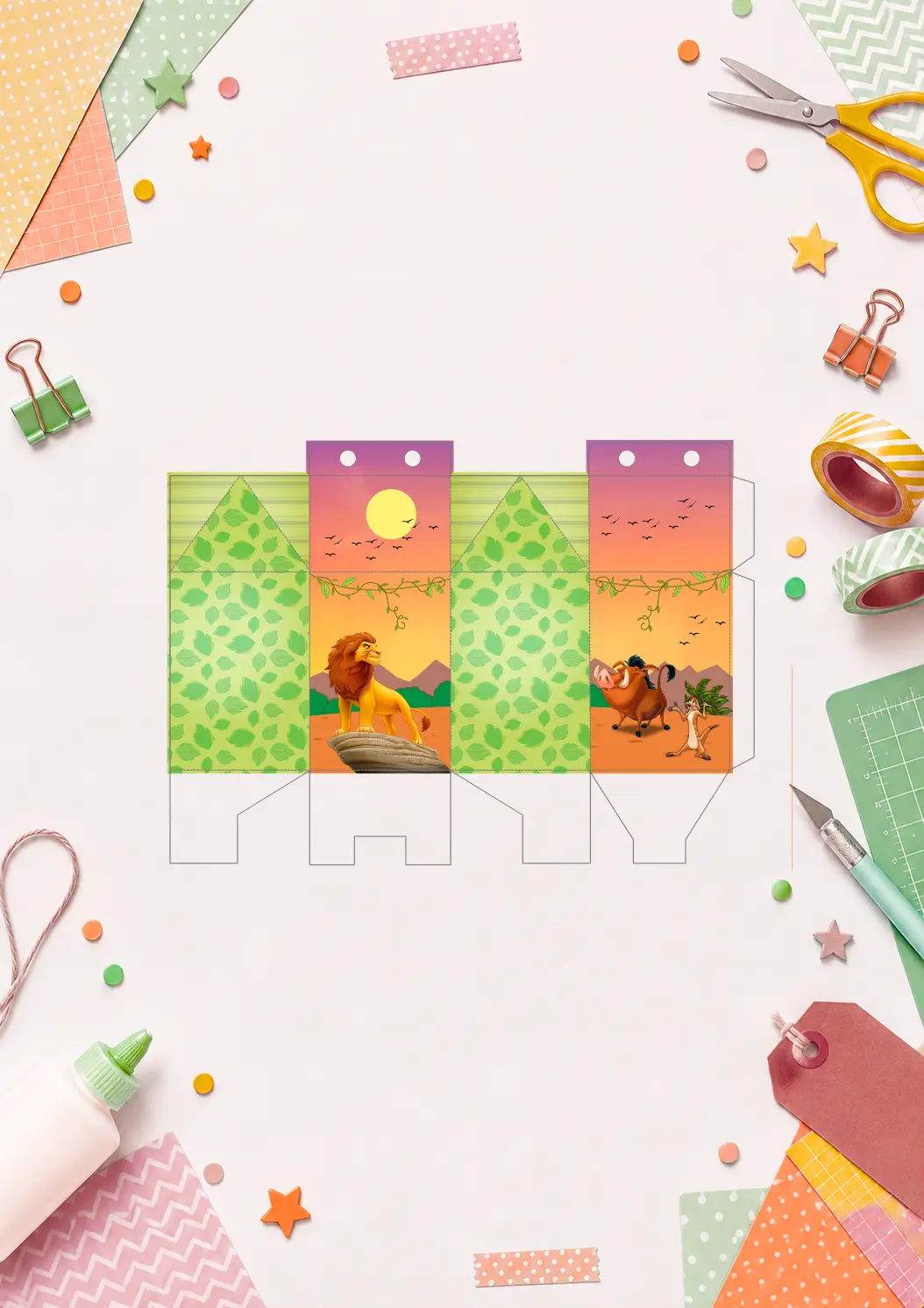 Printable box template 4