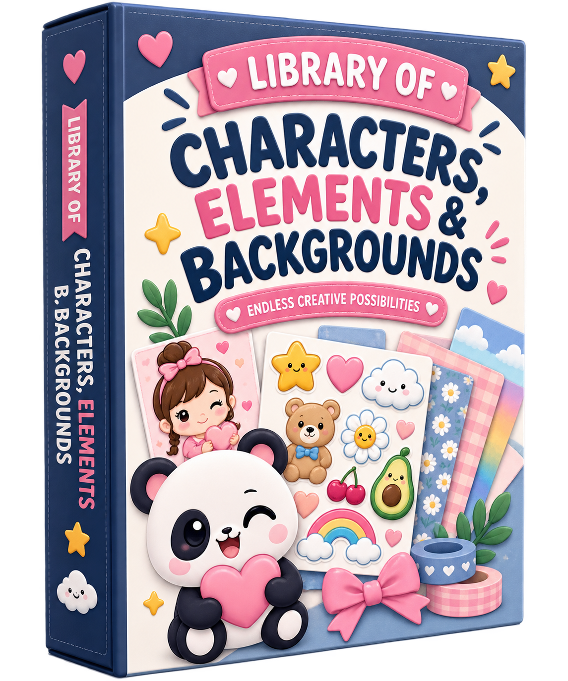 Library of Characters, Elements and Backgrounds
